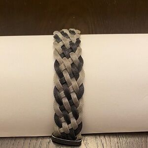 Braided Black and Gray Bracelet